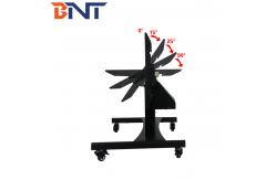 China 100kg Loading TV Mobile Cart With Motorized Height Adjustment 90 Degree Tilt supplier