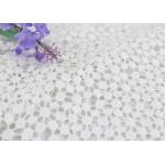 Milk Silk Water Soluble Lace Fabric For Bridal Dresses Circle Lace Designs for sale