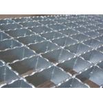 Skid Resistant Press Lock Steel Grating / Industrial Metal Floor Grates