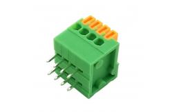 China Narrow Spacing 2.54 mm Screwless PCB Spring Terminal Block 150V 4A supplier