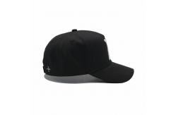 China Structured Adjustable 5 Panel Baseball Cap Embroidered Text With Metal Buckle supplier