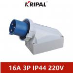 Single Phase 63A 125A IP67 Industrial Electric Wall Mounted Plug for sale