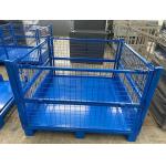 Foldable Wire Mesh Pallet Cage 1200*1000*900mm Size Load Capacity 1000kg for sale