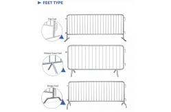 China Portable road metal steel galvanized tube Crowd Control Barrier for construction supplier