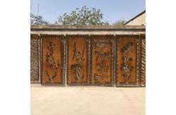 China Unique Corten Steel Rusty Decorative Metal Wall Customized supplier