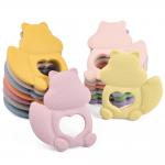 Multicolored Squirrel Teether Silicone Teether BPA Free LFGB Approval for sale