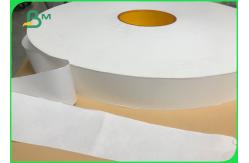China Slitted 32mm 53mm Width Natural White Wrapped Paper Roll For Straw Packaging supplier