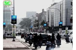 China P6 WIFI 3G Pole Street Advertising LED Display Screen Sign Outdoor Usage supplier