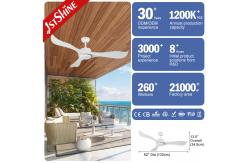China Outdoor Waterproof ABS Plastic Ceiling Fan With Remote Control supplier