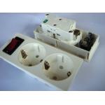 Germany Double Electric Power Sockets Power Outlet With Switch Control for sale