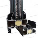 Thermal Break Aluminum Sound Insulation System Window Triple Pane Double Cavity 6050 T5 Profile for sale