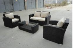 China 4pcs cheap KD garden sofas   supplier