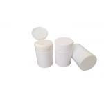 100ml Capacity Plastic Opaque White Spice Jars Flip Top Cap for sale