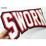 Large Chenille Letter Patches Double Felt Background Personalized Embroidered Badges