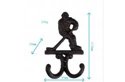 China Ice Hockey Rustic Cast Iron Coat Hooks Cast Iron Crafts supplier