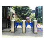 Servo Motor Flap Turnstile Safety Face Terminal Recognition Bar Code Ticket In Subway for sale
