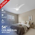 Upgrade Your Home with 1stshine LED Ceiling Fan Sleek Design and Energy-Saving Features for sale