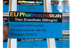 China Tren Enanthate 200mg Vial Labels With Laser Logo Stamped supplier