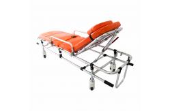 China Low Frame Structure Aluminum Folding Ambulance Stretcher Patient Transport For Rescue supplier