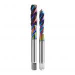 Precision 2-Flute Spiral Tap for Machine Cutting Cobalt-Containing Colored Coated for Aluminum Milling Machine Tool for sale
