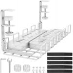 Under Desk Cable Management Tray Organize Wires with Power Coated Carbon Steel Design for sale