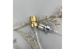China Gold Perfume Pump Sprayer Nozzle Replacement 15 400 Aluminum 0.09ML With ferrule supplier