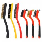 6Pcs Small Wire Wheel Brush For Cleaning Rust Brass Stainless Steel And Nylon for sale
