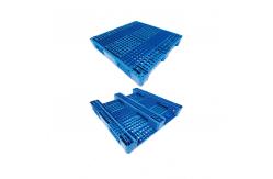 China Green Perforated Pallet HDPE Warehouse Plastic Pallet 1500x1500mm supplier