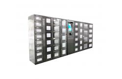 China Customization Stainless Steel Vending Locker With Remote Management Touch Screen For Ads supplier