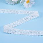 1/2 Inch Width Cotton Lace Trim Embroidery White Ribbon Lace
