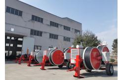 China 2X70KN 40mm Conductor Cable Wire Stringing Equipment stepless speed supplier