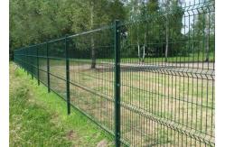 China PE Coated 50*200mm Wire Mesh Security Fence Rectangle Post Matched supplier