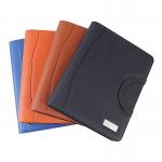 Waterproof A4 Leather Portfolio Case , Handheld Leather File Folder With Zipper