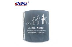China Latex Free Reusable Adult Nylon NIBP Cuff 33-47cm Single Tube supplier