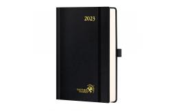 China Monochrome Pages OEM ODM A5 2023 Planner Leatherette Paper Hardcover supplier