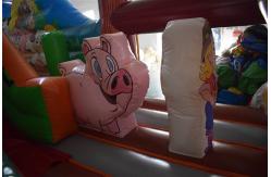 China Scarecrow Themed PVC Bouncy Castle , Inflatable Farm Fun Kids Bounce House supplier