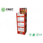 Custom CMYK Printing Foldable POP Paper Cardboard Display Floor Carton Stand