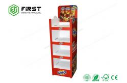 China Custom CMYK Printing Foldable POP Paper Cardboard Display Floor Carton Stand supplier