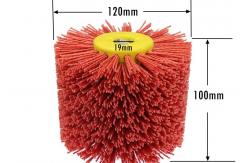 China Abrasive Wire Drawing Wheel Burnishing Brush Intertek For Polishing And Sanding supplier