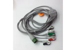 China Colin Compatible 5 Lead Ecg Cable , Gray Patient Cable For ECG Machine supplier