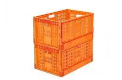 China Stacked Portable Home Desktop Plastic Folding Collapsible Storage Baskets PE supplier
