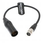 XLR 4 Pin Male to Hirose 12 Pin Female Power Cable for Lens Servo Camera 12V XLR for sale