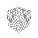 Galvanized 1x1x1m Box Decoration Welded Mesh Gabion for sale