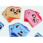 Paper Board Facial Expression Puzzle Educational Jigsaw Puzzles 36 Double Sided Printing Card for sale