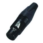 Cadmium Plating XLR Female Cable Connector 3 Pole Female Connector for sale