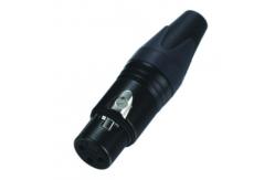 China Cadmium Plating XLR Female Cable Connector 3 Pole Female Connector supplier