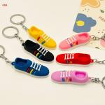 3D Mini Shoes Keychain Character Keychain With Metal Key Ring Custom Plasitc Figure Keychain for sale