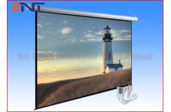 China 100 Inch Electric Projector Screen , Motorized Rear Projection Screen supplier