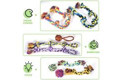 China Colourful Cotton Pull Rope For Large Dog Toys supplier