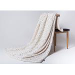 Silver Plating Flannel Polyester Fleece Blanket Reversible Plush Throw Fluffy Soft Bed for sale